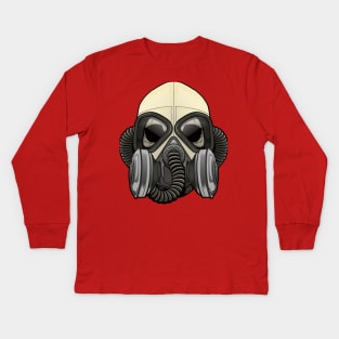 World War Mask Kids Long Sleeve T-Shirt